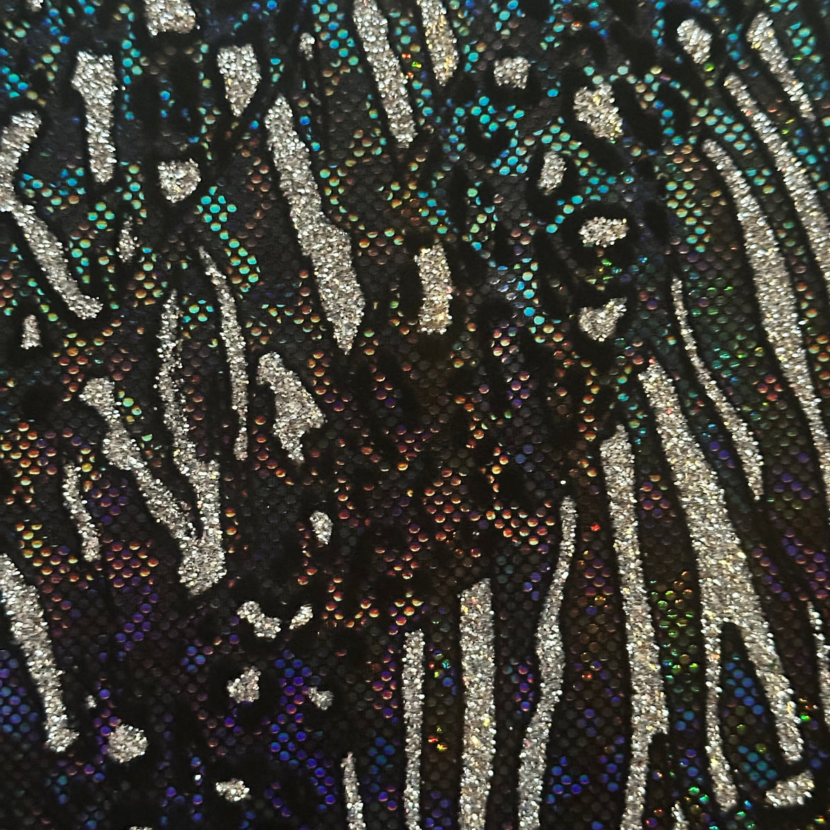 Glitter Cheetah Spandex | Luminous Kinetic Luxe 4-Way | Spandex Palace